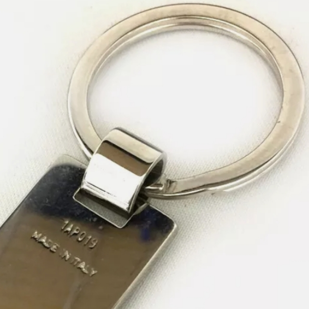 Authentic Prada Key Ring Top Key Holder Silverton… - image 3